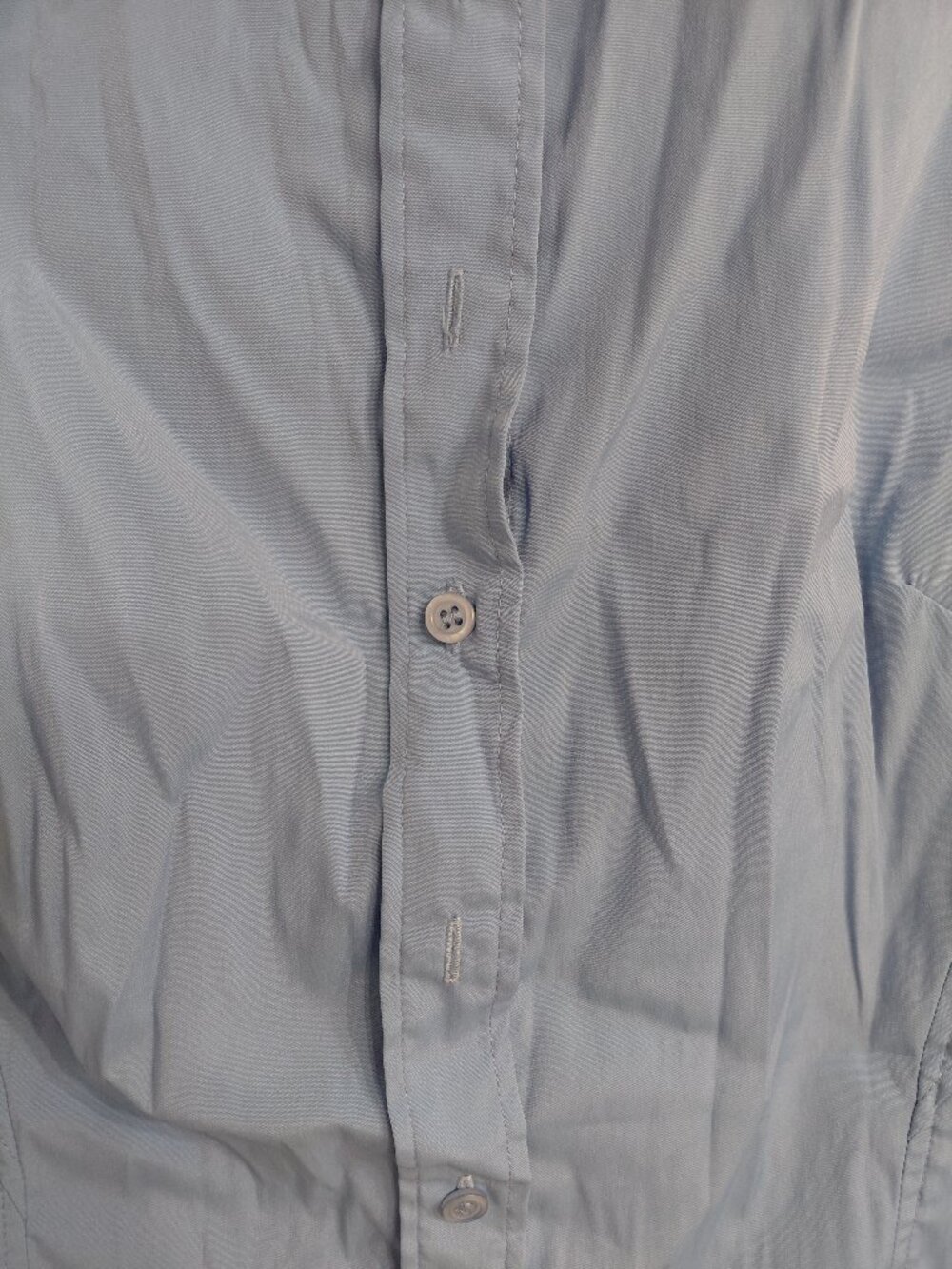Blue Button-Down Tank Top - Picture 3 of 3